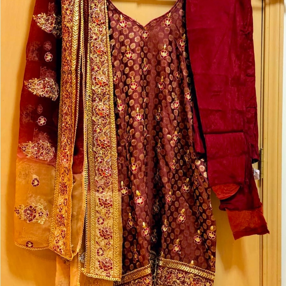 SOLD Indian suit banarsi style